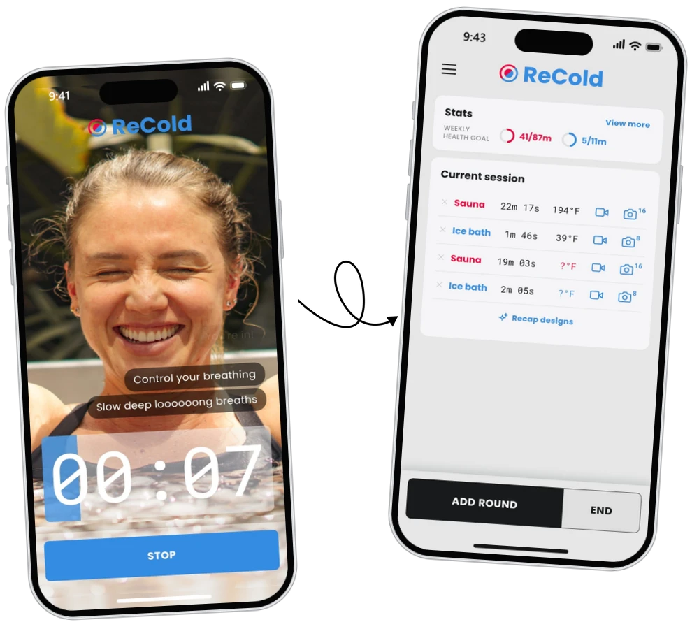 recold sauna ice bath tracker hero