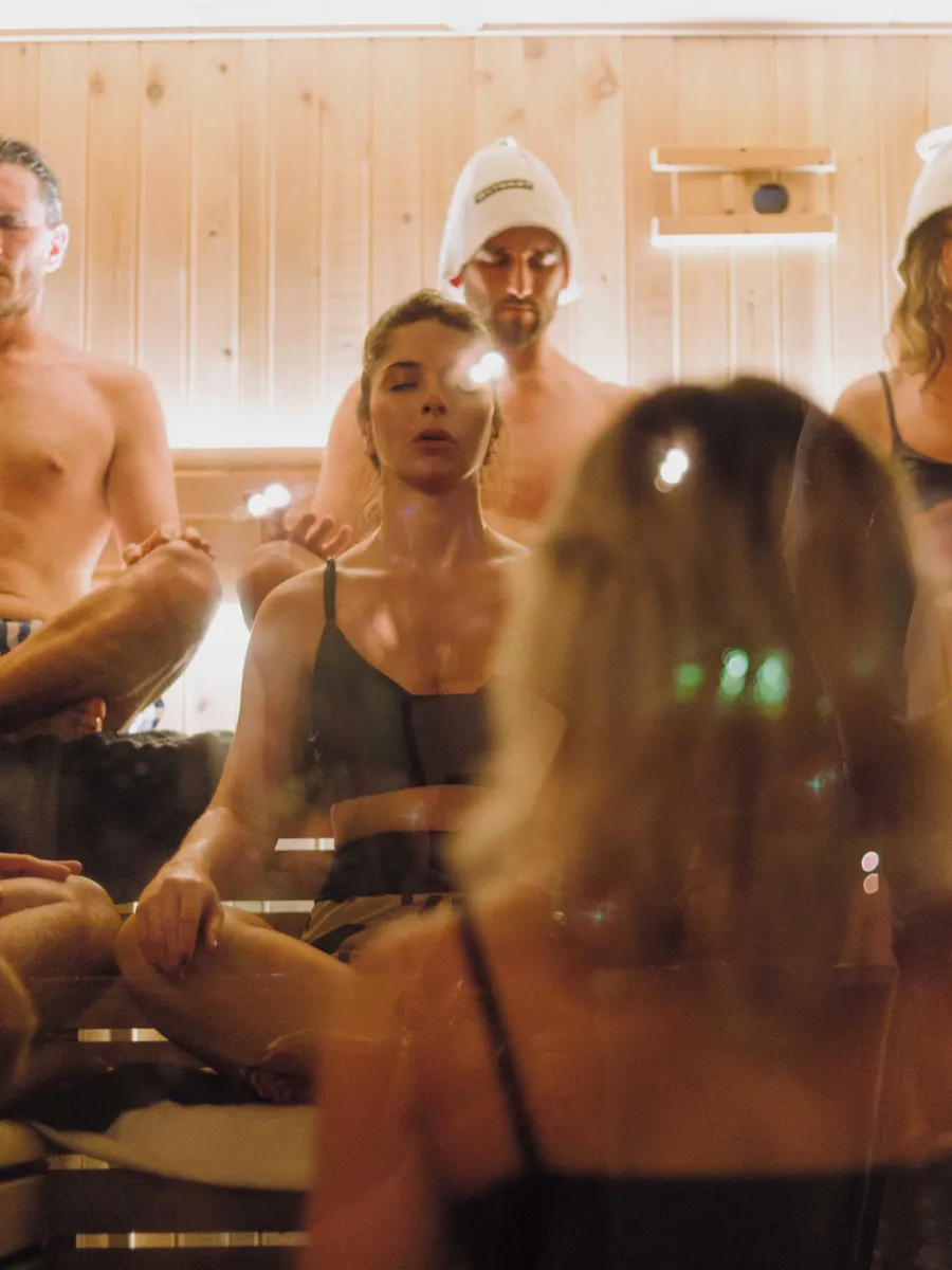 recold sauna ice bath tracker v2 sauna people