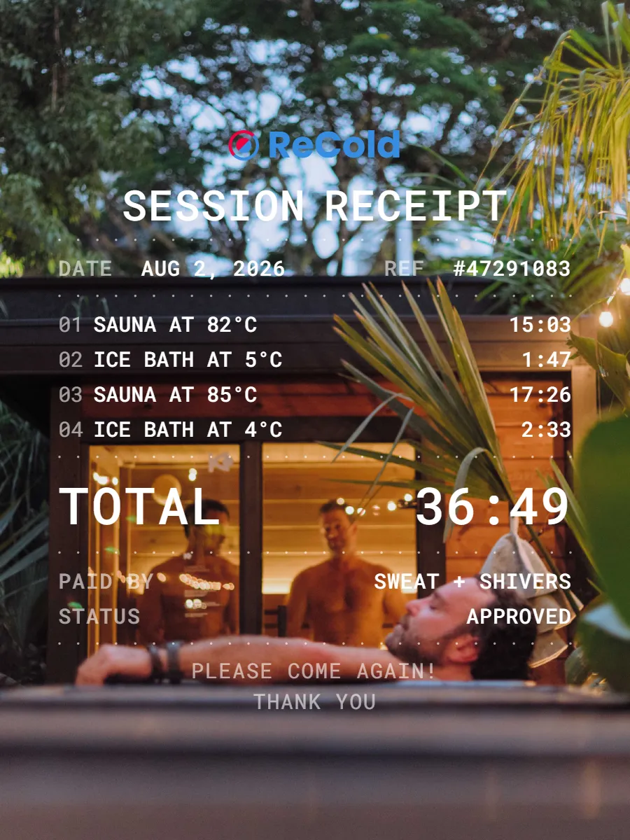 recold sauna ice bath tracker v7 sauna people stats