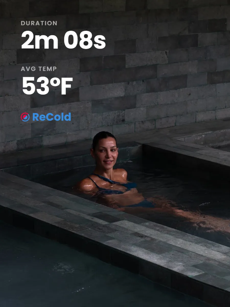 recold sauna ice bath tracker v8 ice alone stats b